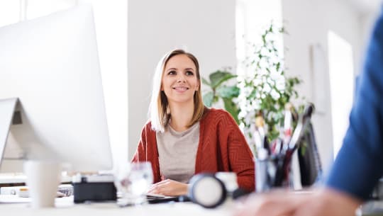 Woman at desk