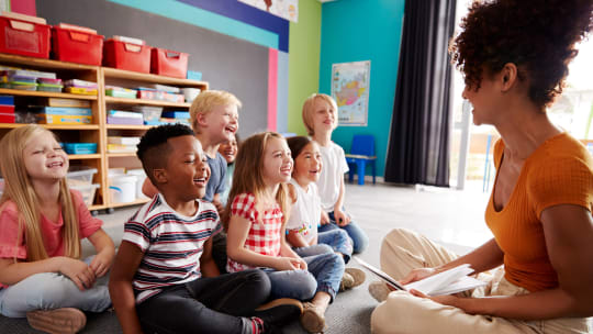 Woman in classroom