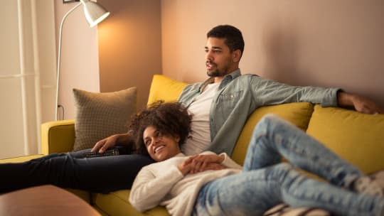 Couple on couch