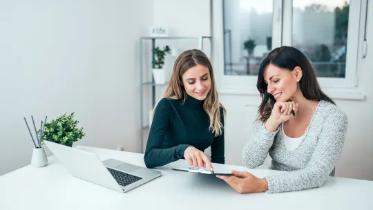 Women Talking at Work