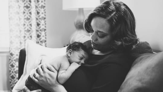Charlitta and Her Son.  