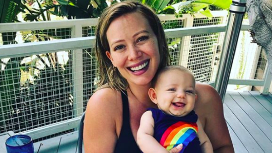 Hilary Duff and her niece, Lulu.