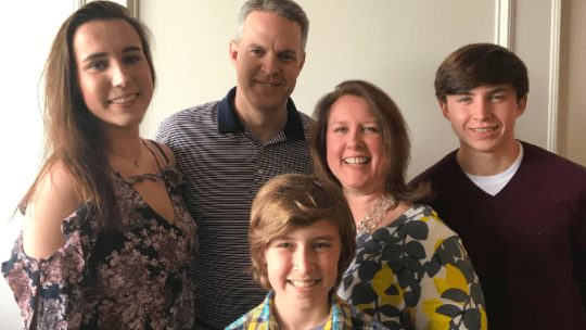 Mary Ann Travers, principal (partner) at Crowe LLP, and her family. Photo Courtesy of Crowe LLP. 