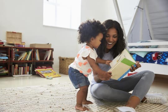 Mom with toddler