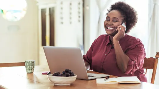 Woman on phone