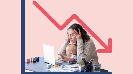woman stressed at work