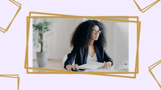 woman working from home