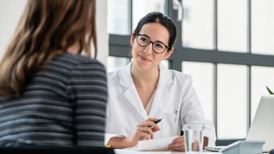 doctor counseling patient