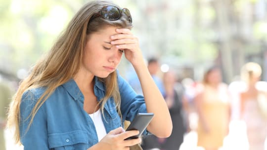 Woman with cell phone