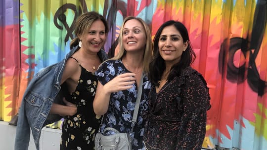 Fairygodboss Co-founder Romy Newman and friends