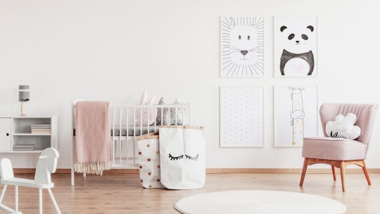 newborns in a nursery at a hospital