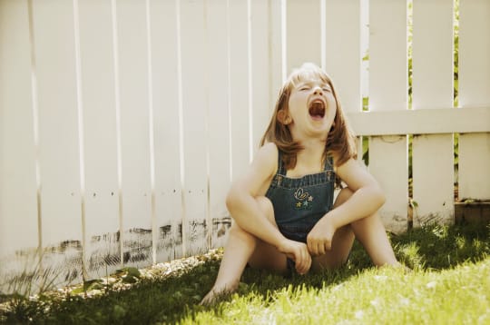 Girl Throwing Temper Tantrum
