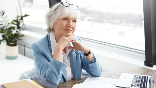 woman interviewing