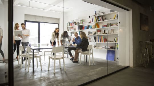 People in office