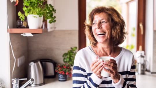 Woman with coffee