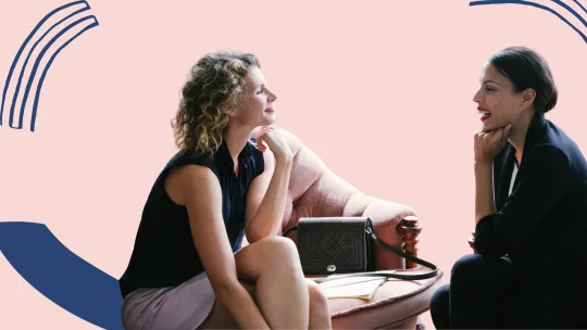 two women in a coaching session