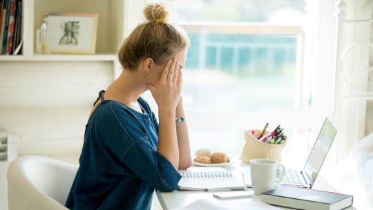 Women talking at work