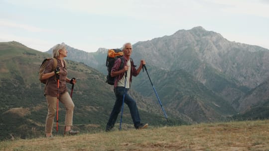 Woman hiking