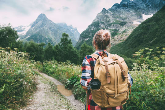 Woman Hiking