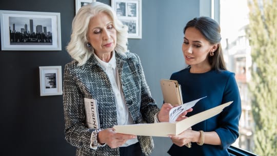 Woman and her boss