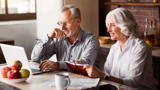 Couple on computer