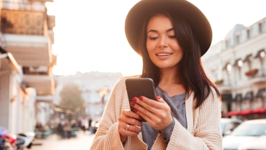 Woman on phone