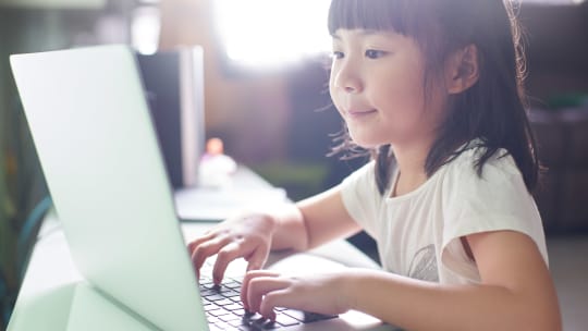 Girl on Computer