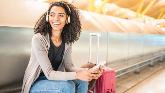 Woman at airport