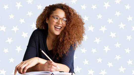 woman journaling