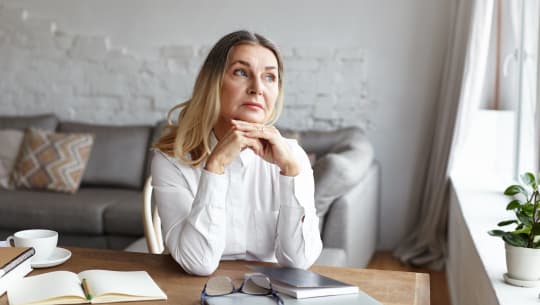 Woman Stressed at Work