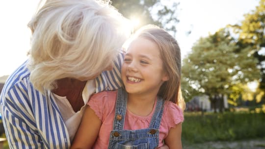Grandmother with granddaughter