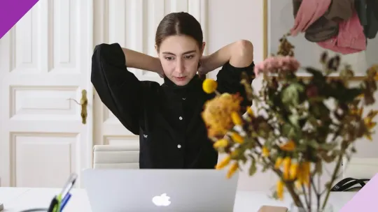  Professional looking embarrassed after making a mistake at work