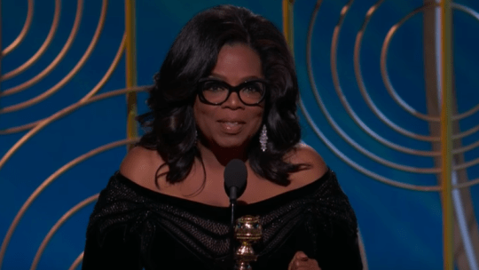 Oprah at the Golden Globes