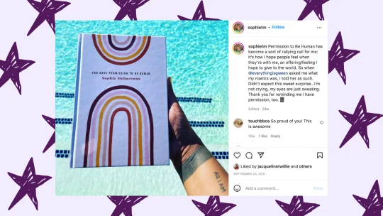 Instagram post of journal