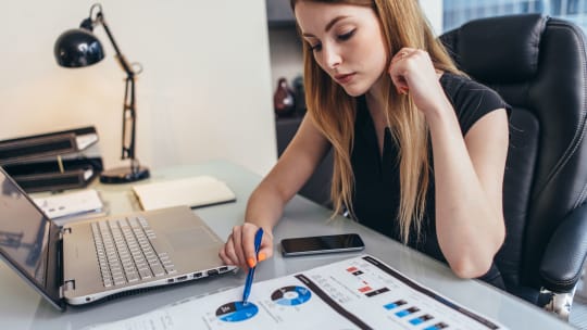 Woman at work