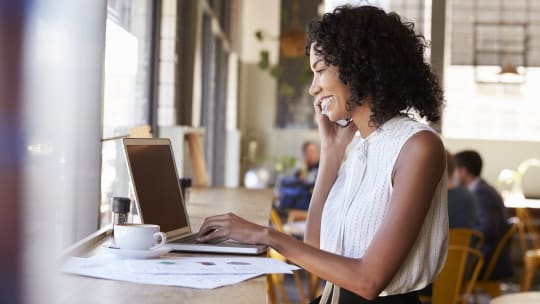 Woman on laptop