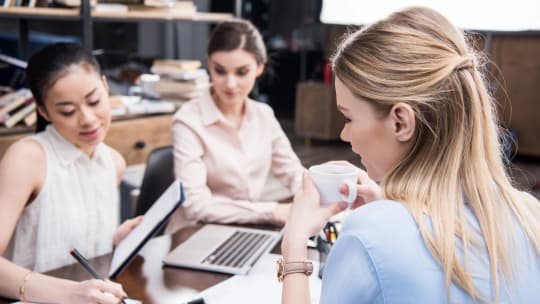 Woman on computer