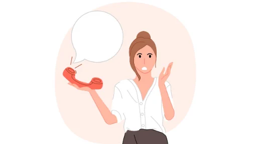 Annoyed woman