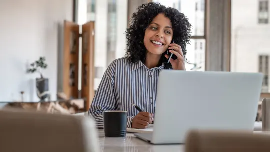 Woman at laptop