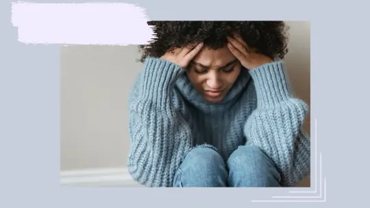 a woman experiencing grief