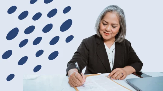 woman writing