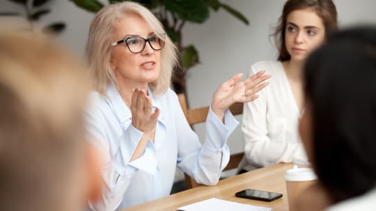 Woman Managing Millennial Team