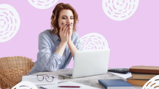 woman in virtual interview