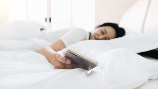 Woman Waking Up