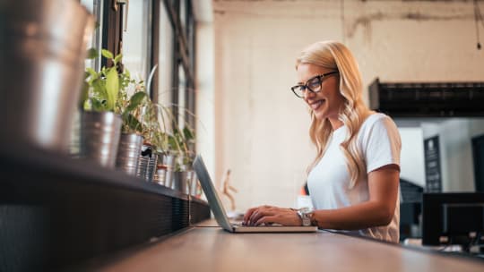 Woman at desk