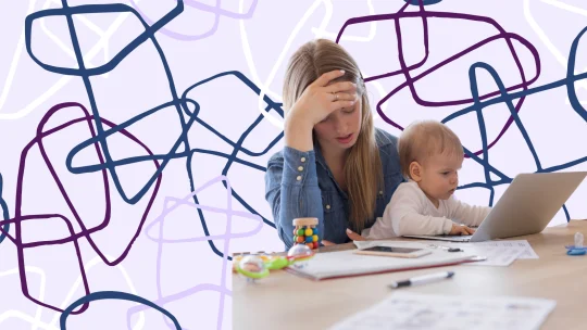 Stressed working mom