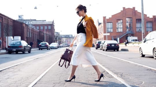 Walking to work