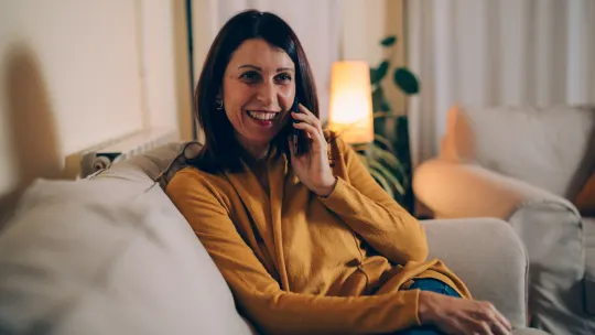 Woman on phone
