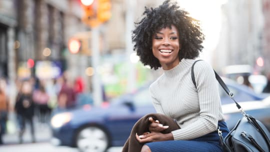 Happy young woman