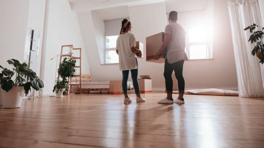Couple at home